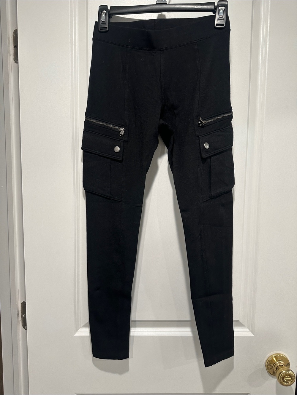 Express Black Cargo Pocket Leggings